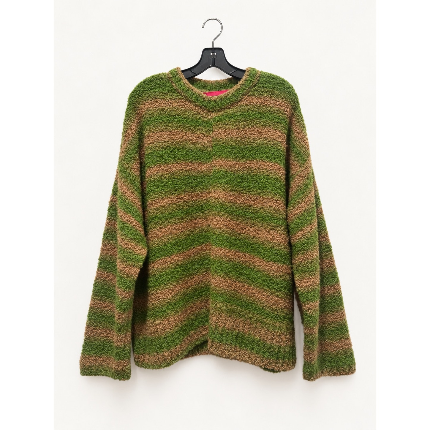 The Elder Statesman Rover Boucle Pullover Astro Gradient Green Brown M Nwt — image 5 of 8